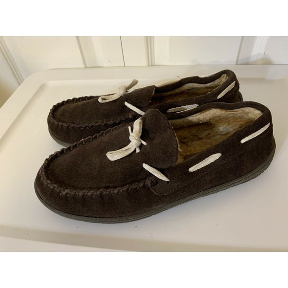 Florsheim Men’s Sz‎ 9M Cozzy Tie Chocolate Moccasin Slippers main image 8